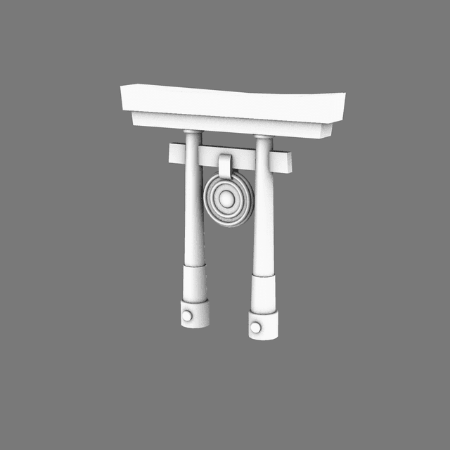 Cyber Samurai Back Pack Add On Shinto Arch B
