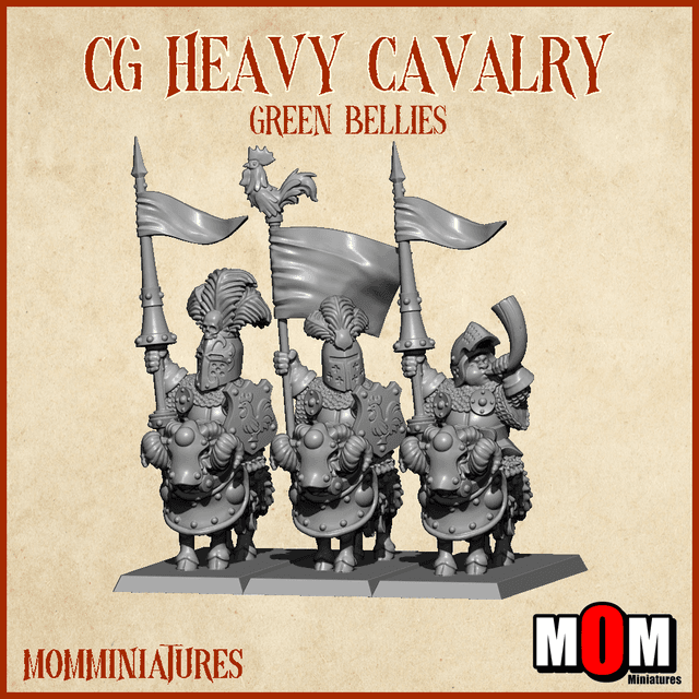 CG Heavy cavalry on ram (Green Bellies)