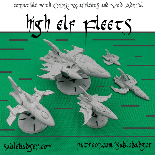 Spaceships - Warfleets/Void Admiral - High Elf Fleets