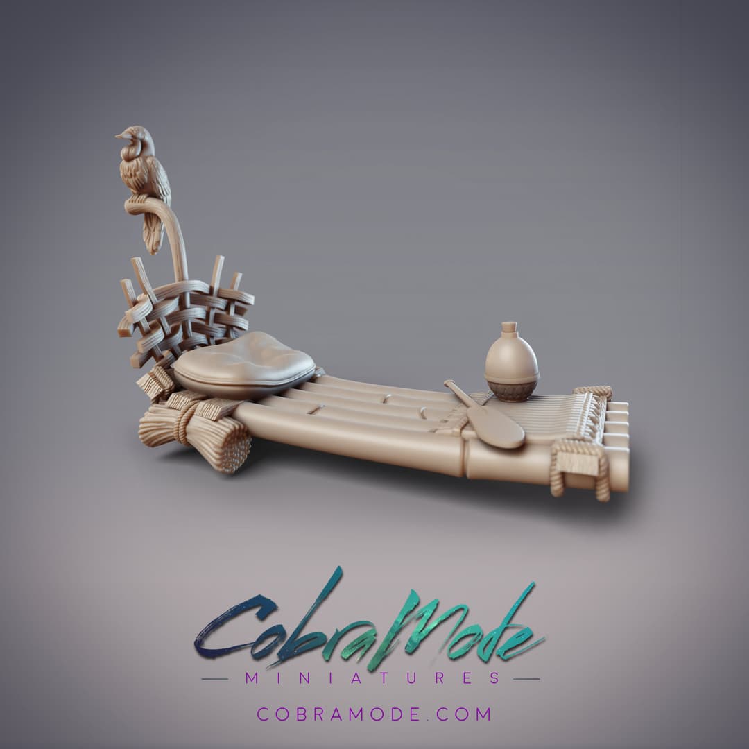 Bamboo Raft Scatter Terrain (Pre-supported)