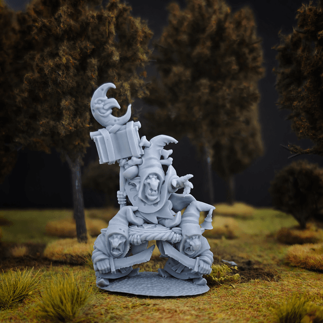 Goblin Shaman on shield