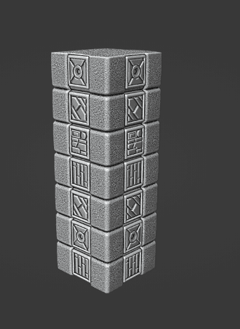 Pulp Era Ancient Stone Pillar