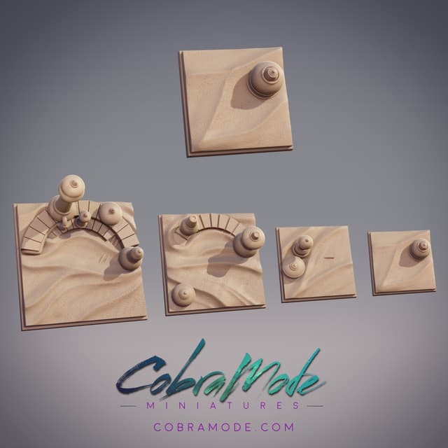 Gasworks Desert Square Base Pack (4pcs)