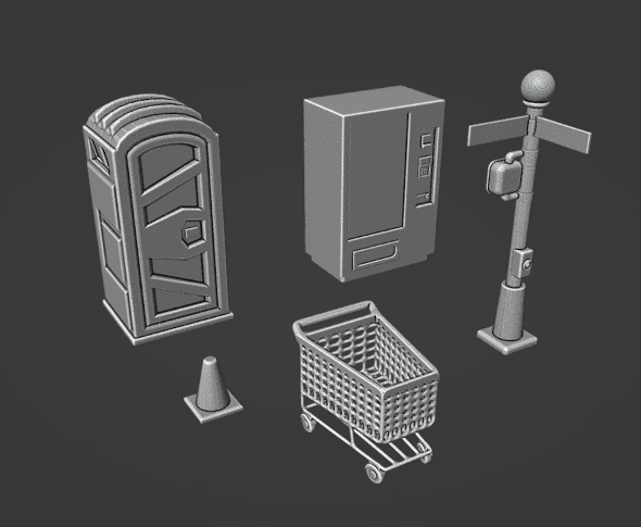 Modern Street Scatter Four Set