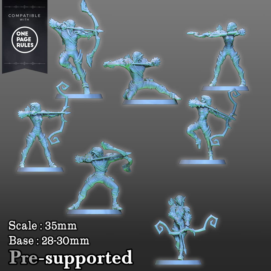 Elf Ranger 7 miniatures