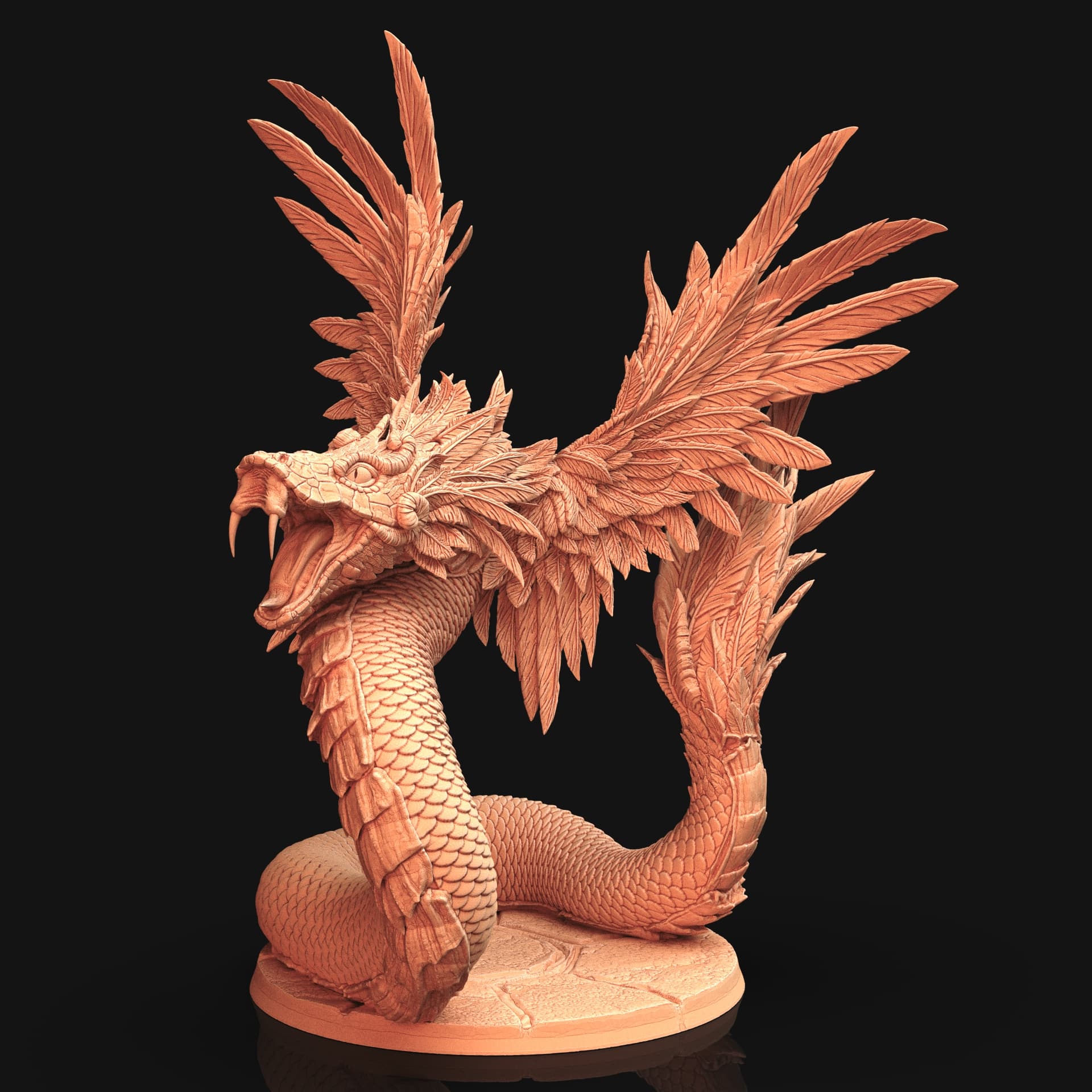 Feathered giant serpent