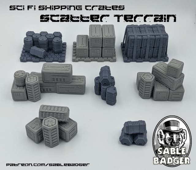 Sci Fi Shipping Crates - Scatter Terrain