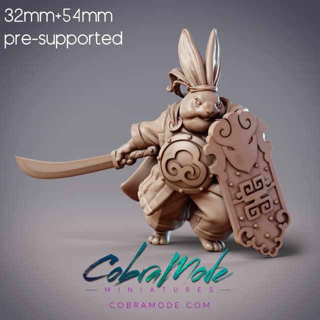 Rabbitfolk Warrior - Fierce Flame, Guanghan Warrior (Pre-supported)