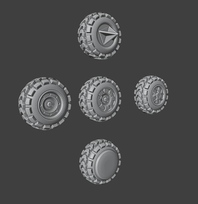Gaslands Heavy Tread Tire Set