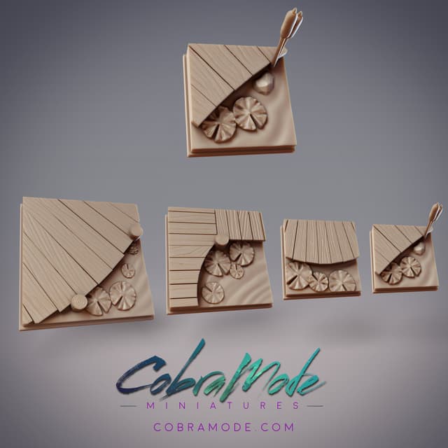 Water Walkway Square Base Pack (4pcs)