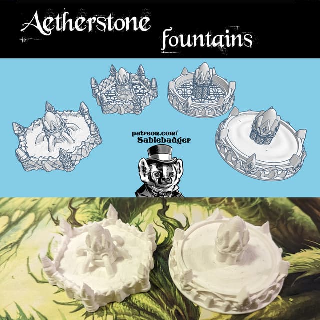 Fountains - Aetherstone high fantasy terrain