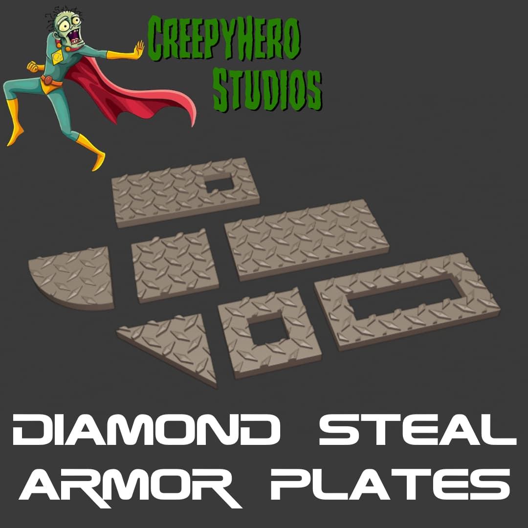 Gaslands Diamond Steal Armor Plate Set