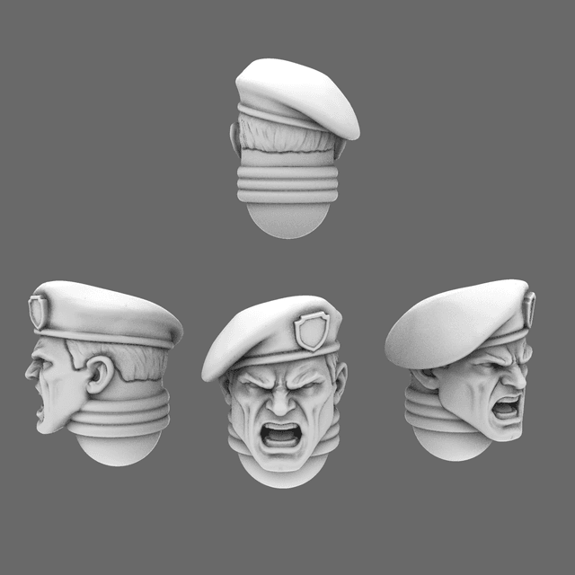 Space Knights Exposed Beret Heads