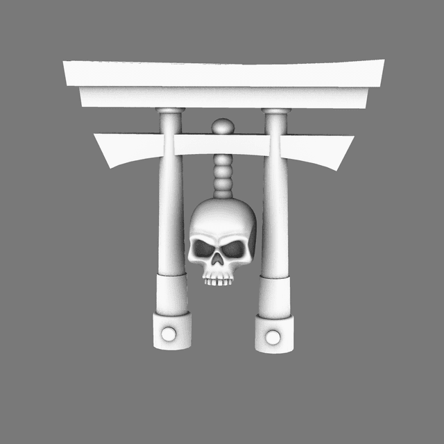 Cyber Samurai Back Pack Add On Shinto Arch D