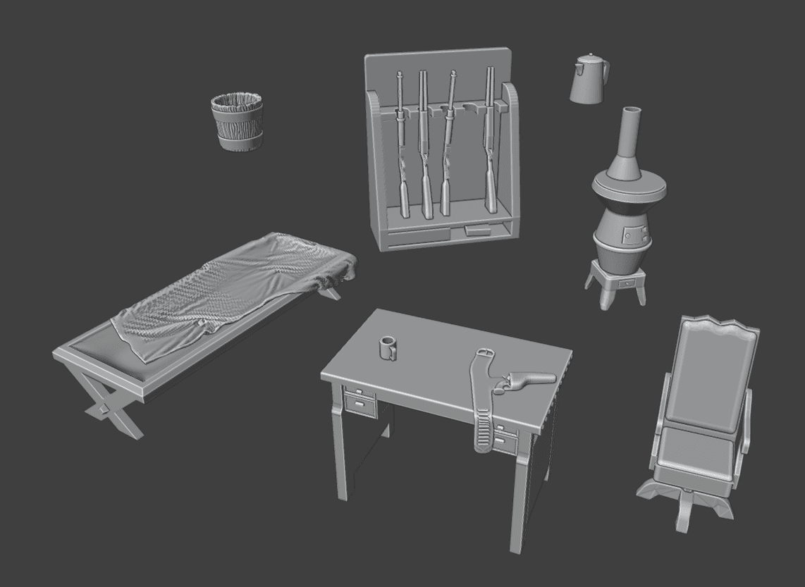 Wild West Jailhouse Furniture Set
