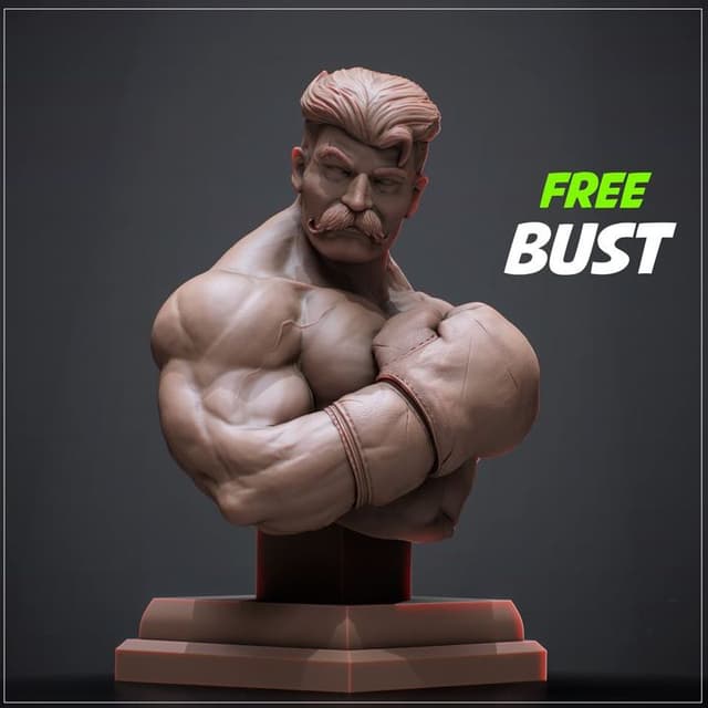 FREE pugilist BUST