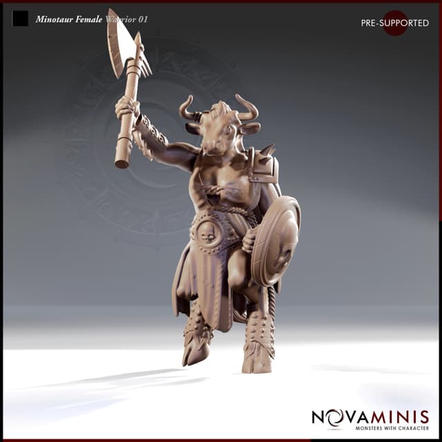 Minotaur Female Warrior 01