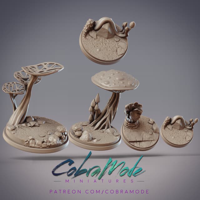 Moon Mushroom Base Pack (4pcs)