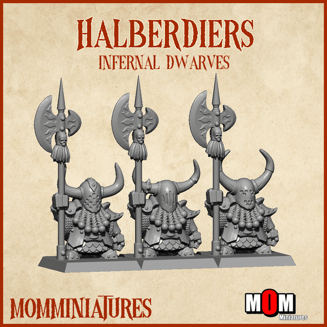 Infernal Dwarves Halberdiers (Infernal Dwarves)
