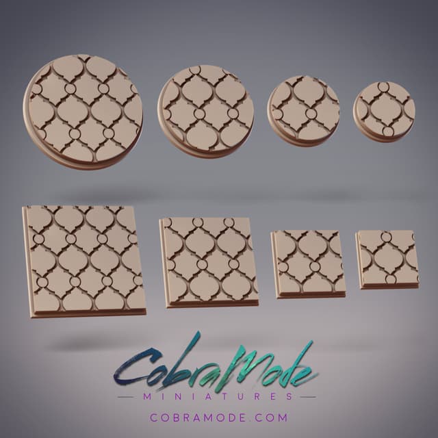 Arabesque Base Pack (8pcs) - Round and Square Versions