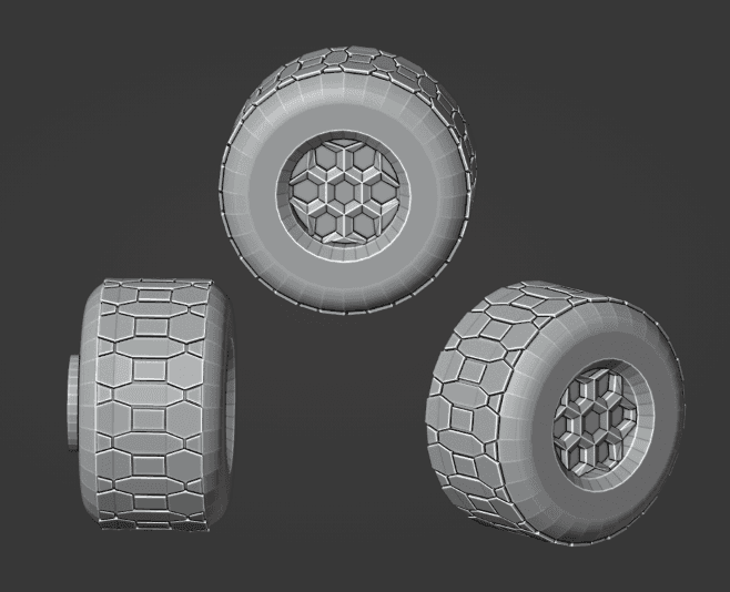 Gaslands 20mm Scale Hex Tread Tire