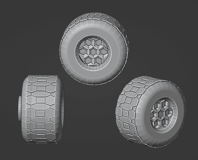 Gaslands 20mm Scale Hex Tread Tire