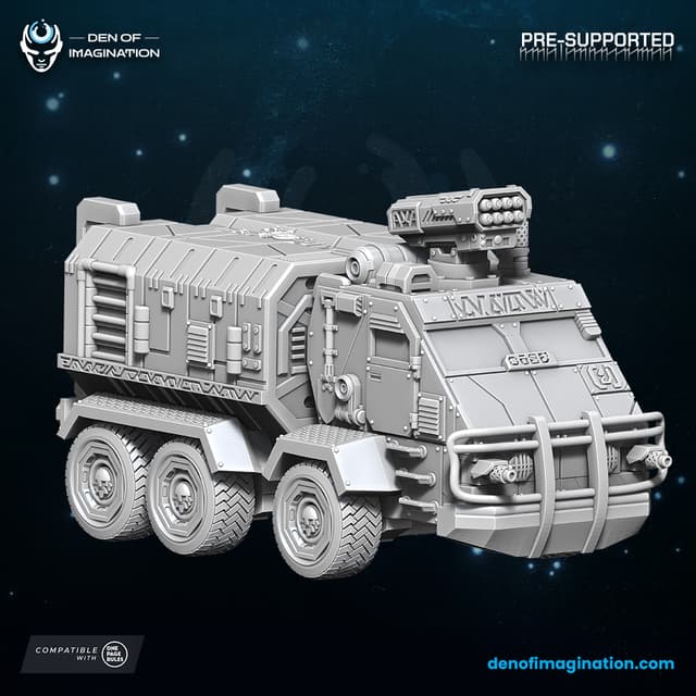 Space Dwarfs - Khazaroth Empire Oreseeker Cruiser Multipart Set