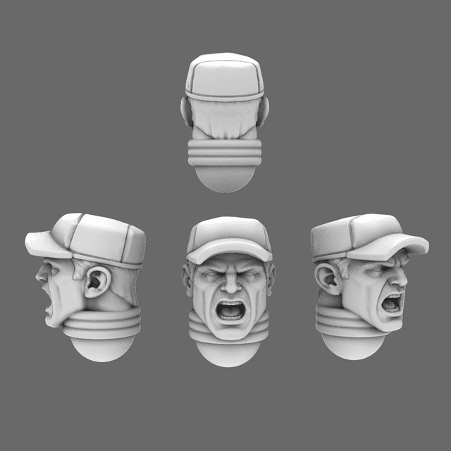 Space Knights Ball Cap Heads