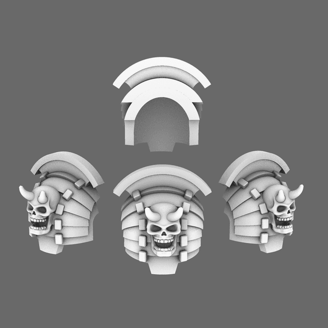 Cyber Samurai Destroyer V4 Bushi Shoulder Pads Type D