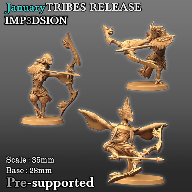 Ranger birdmen 3 miniatures