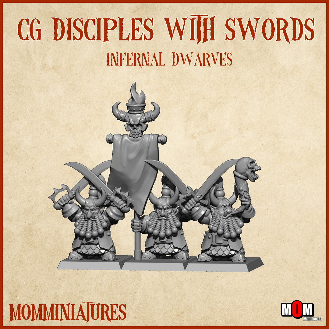 CG Disciples with Swords (Old Infernal Dwarves)