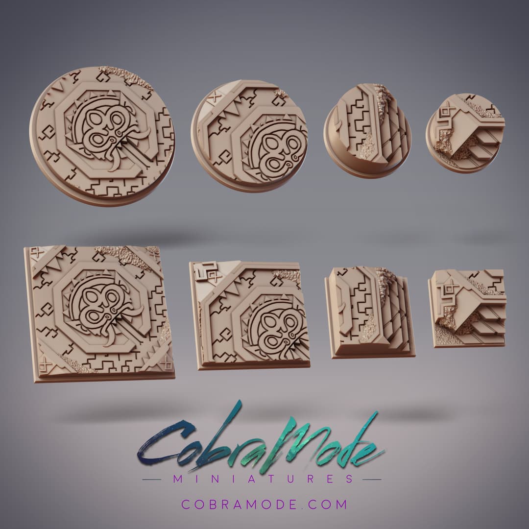 Monkey Platform Base Pack (8pcs) - Round and Square Versions