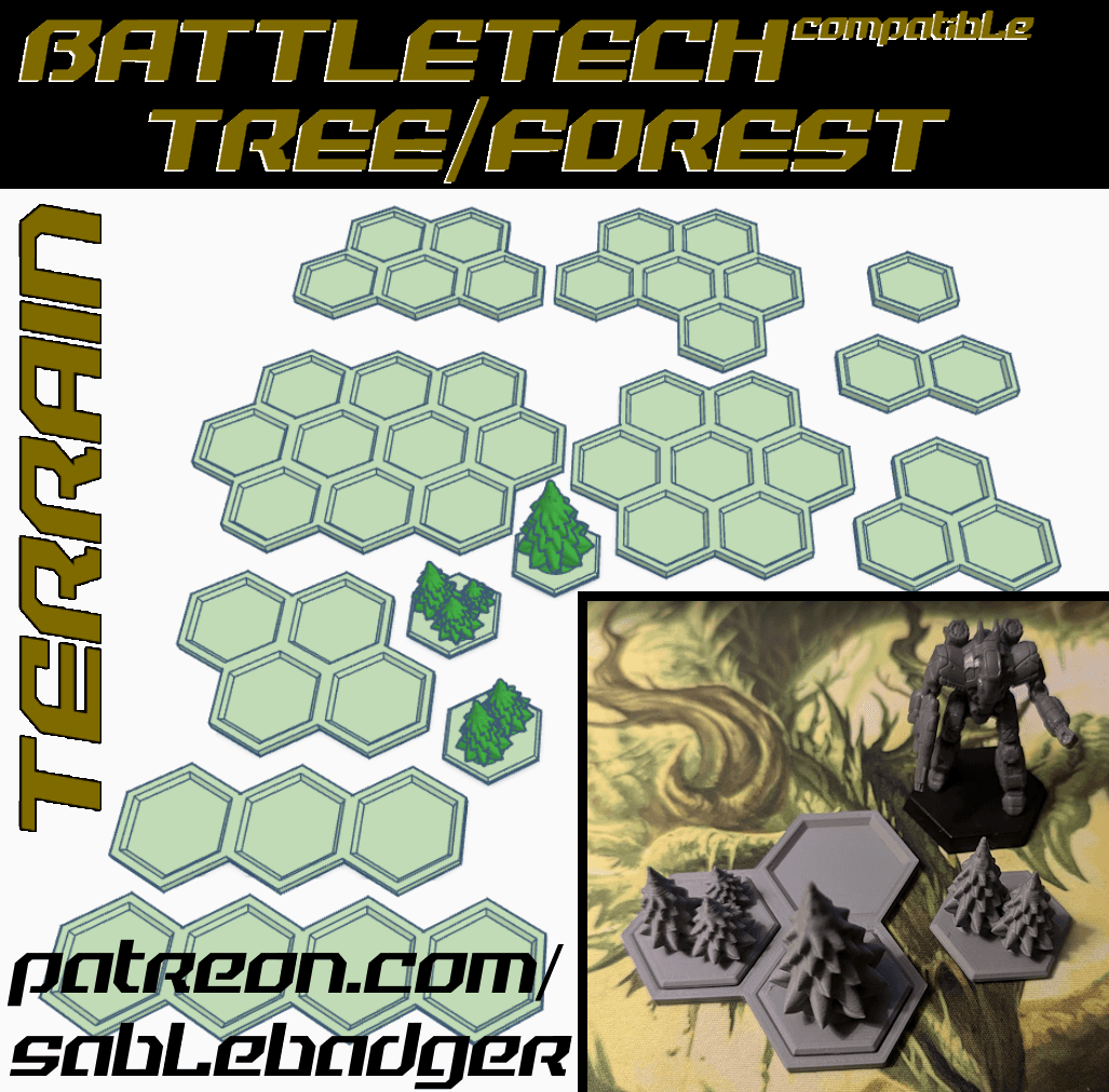 Battletech - Tree/Forest Terrain