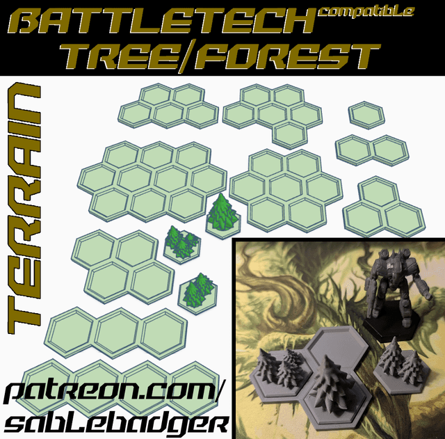 Battletech - Tree/Forest Terrain