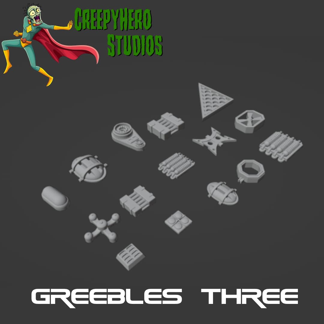 Science Fiction Greeble Three Set
