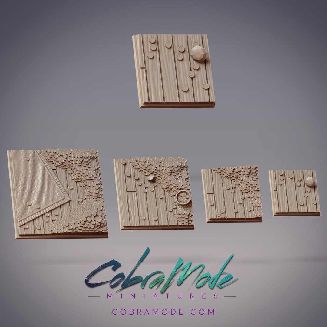 Coin Pile Square Base Pack (4pcs)