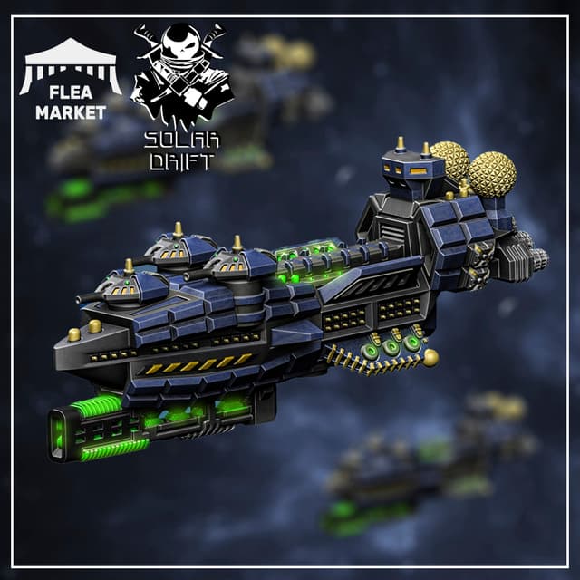 Solar Alliance Battlecruiser (Flesh and Metal - Solar Drift)