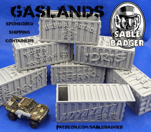 Gaslands - Sponsor Shipping Container box