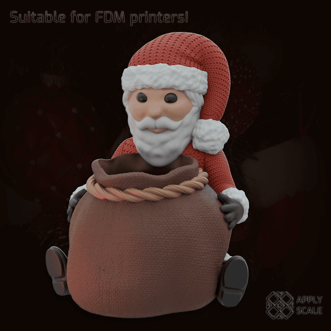 Knitted Santa Bowl