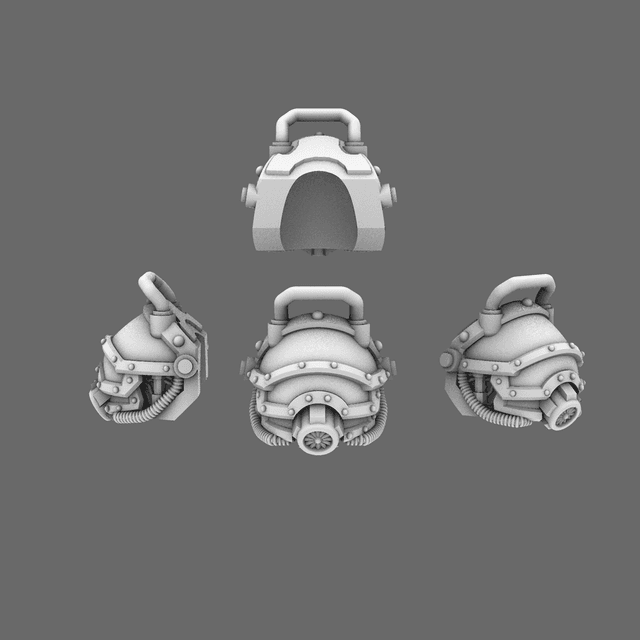 Space Knights V1 Exterminator Shoulder Pads Type B