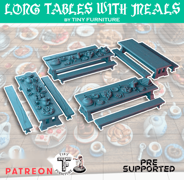 Long Tables with Meals