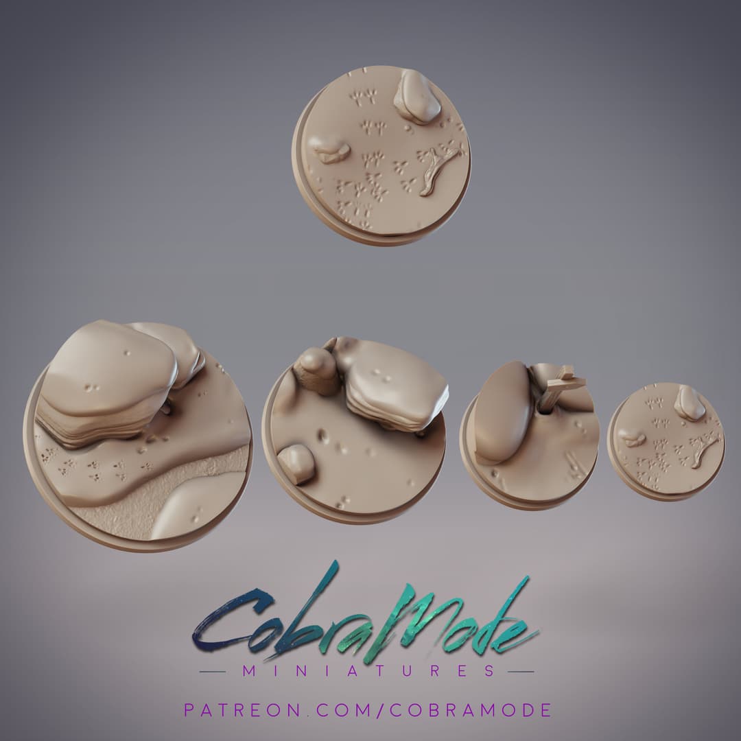 Snowy Stones Base Pack (4pcs)