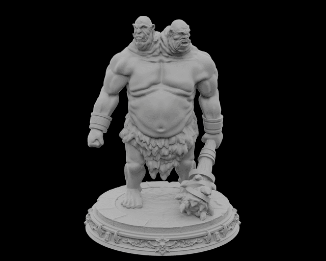 Two-Headed Ogre Boss - DnD - V1 - by STF_CSC