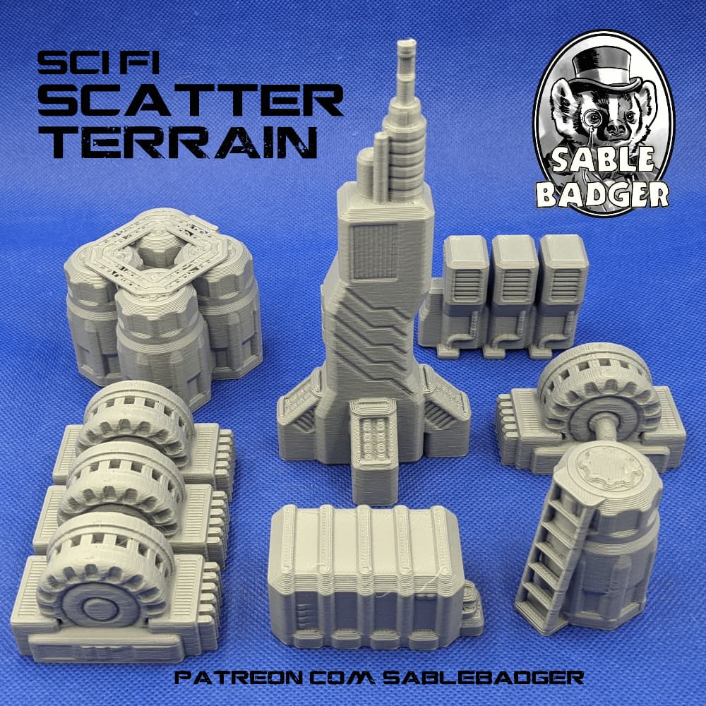 Sci Fi Scatter  Terrain set 1