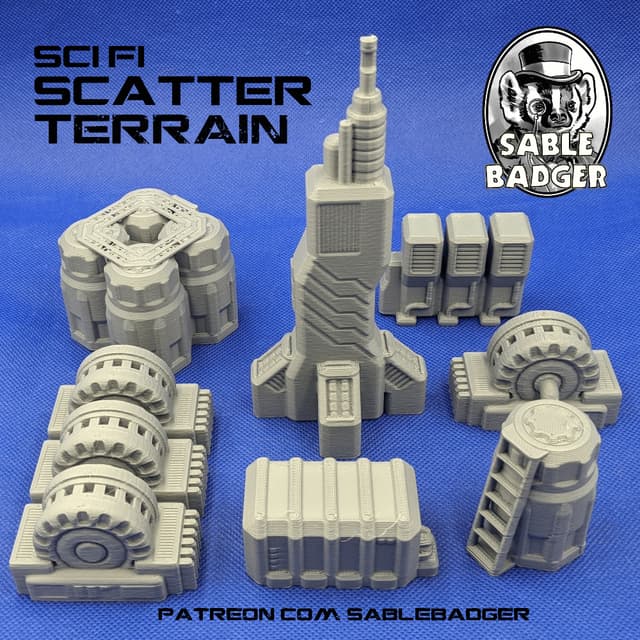 Sci Fi Scatter  Terrain set 1