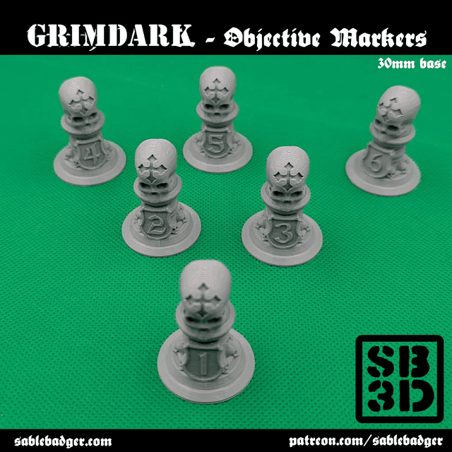 Grimdark - Objective Markers