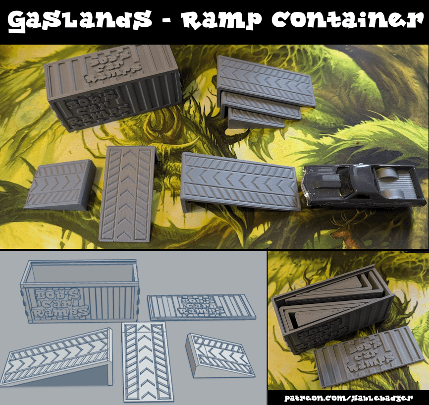 Gaslands - Ramps and  Shipping Container Terrain