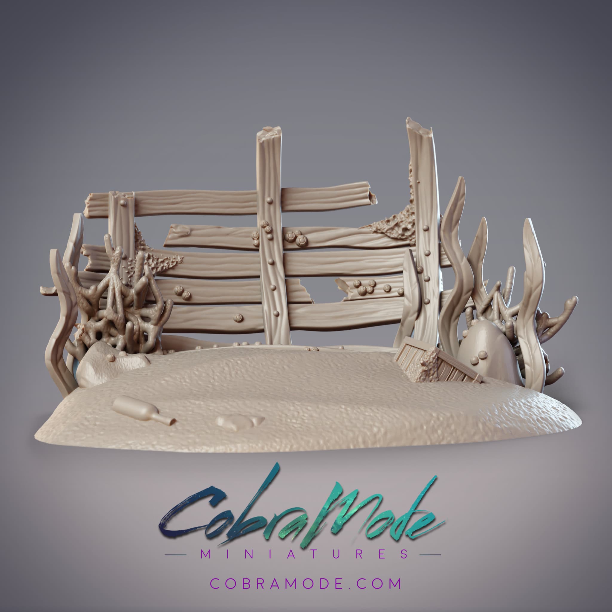 Shipwreck Scatter Terrain (Pre-supported)