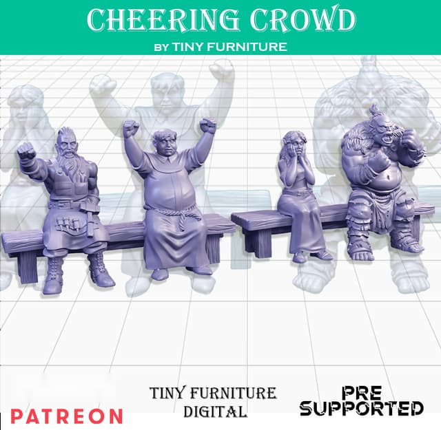 Cheering Crowd (SITTING FOLKS)