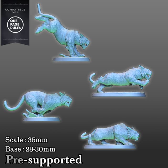 Night saber 4 miniatures